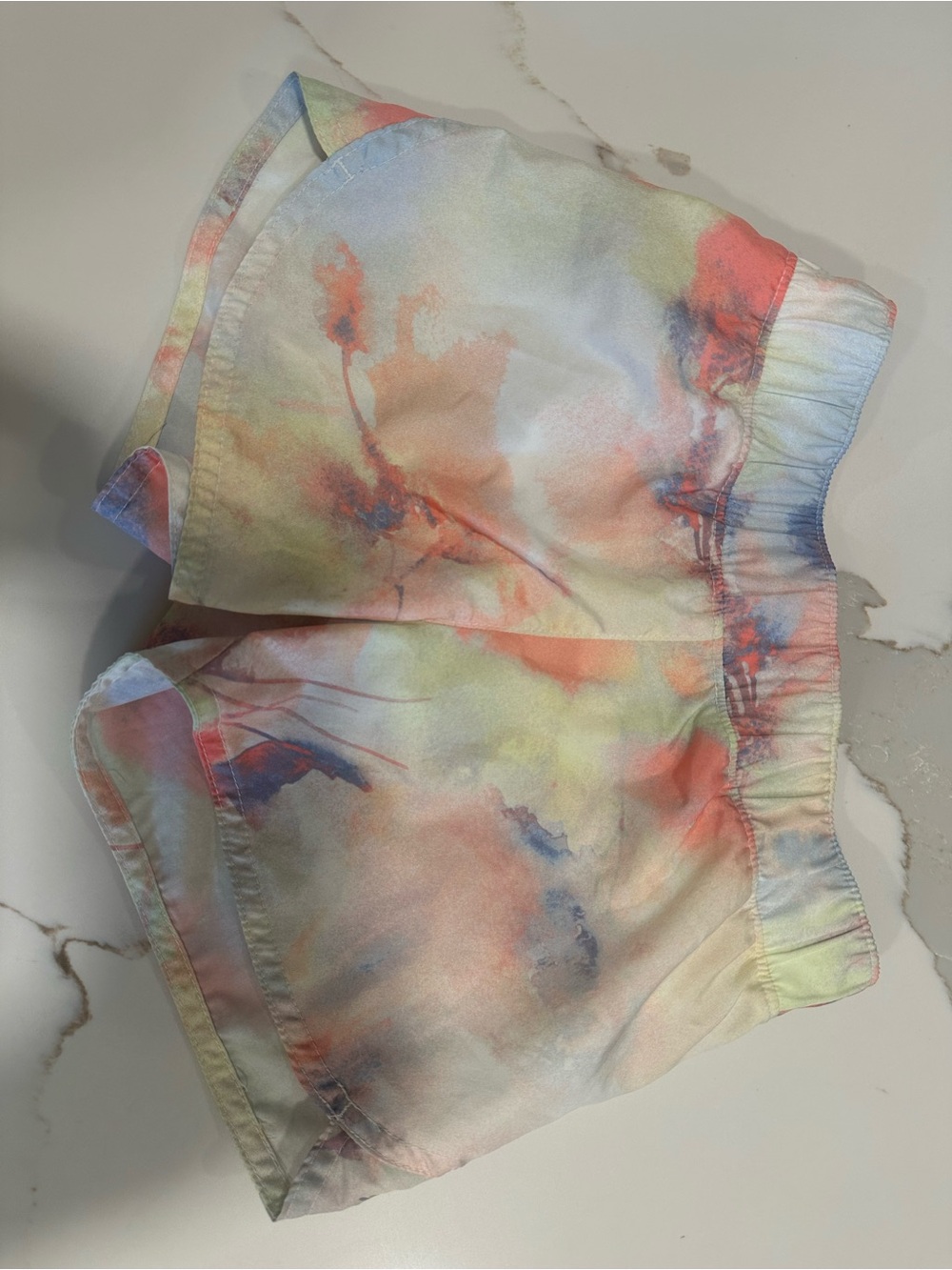 Old Navy Pastel Tie-Dye Shorts - Coral, Yellow, Blue